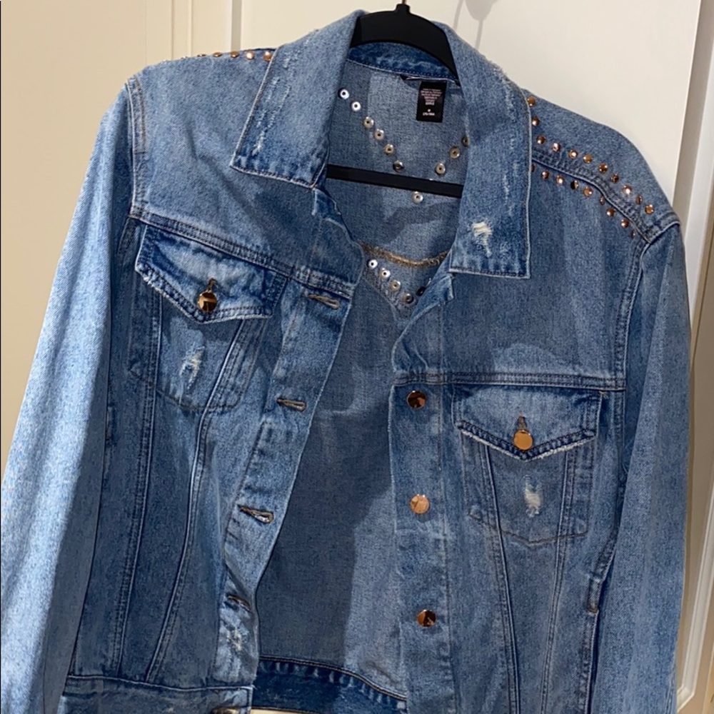 Victoria’s Secret denim studded jacket